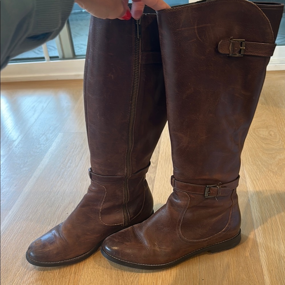 Cole Haan Dark Brown Leather Boots